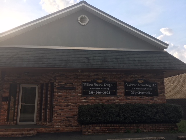 Williams Financial Group's Jackson office, with the sign visible.